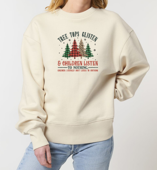 Sweatshirt oversize  Tree tops glisten