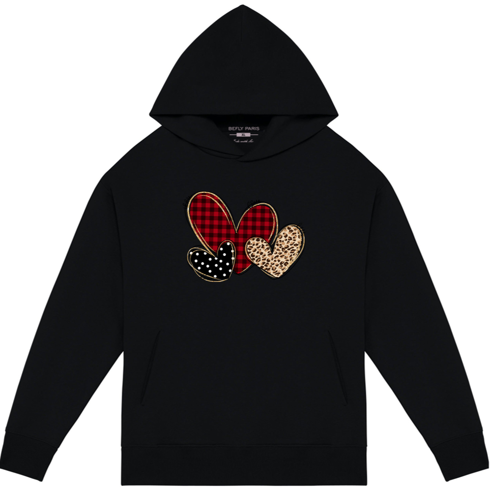 Sweat à capuche oversize Heart