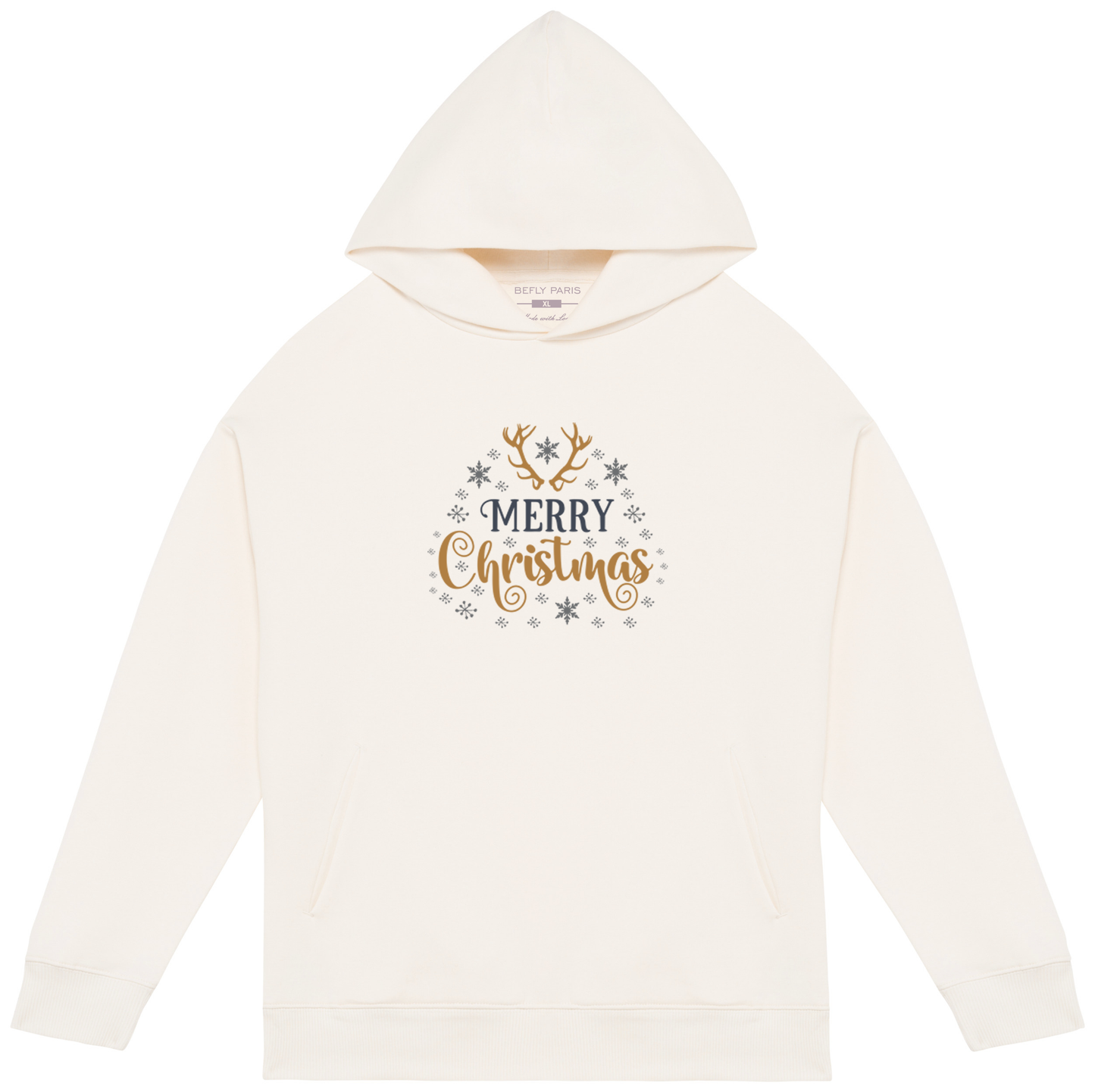 Sweat oversize à capuche - Merry Christmas