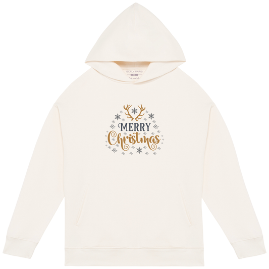 Sweat oversize à capuche - Merry Christmas