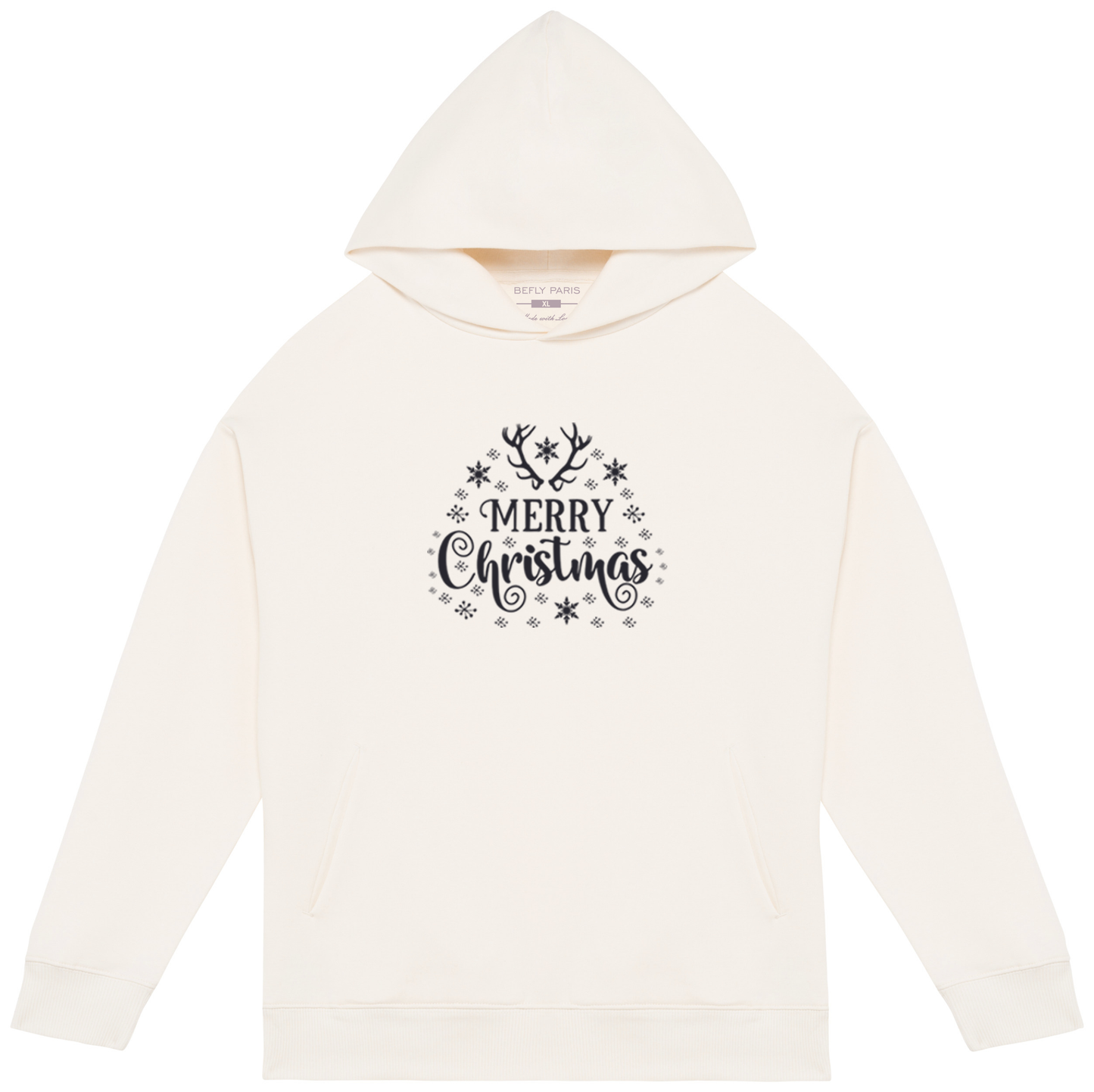 Sweat oversize à capuche - Merry Christmas