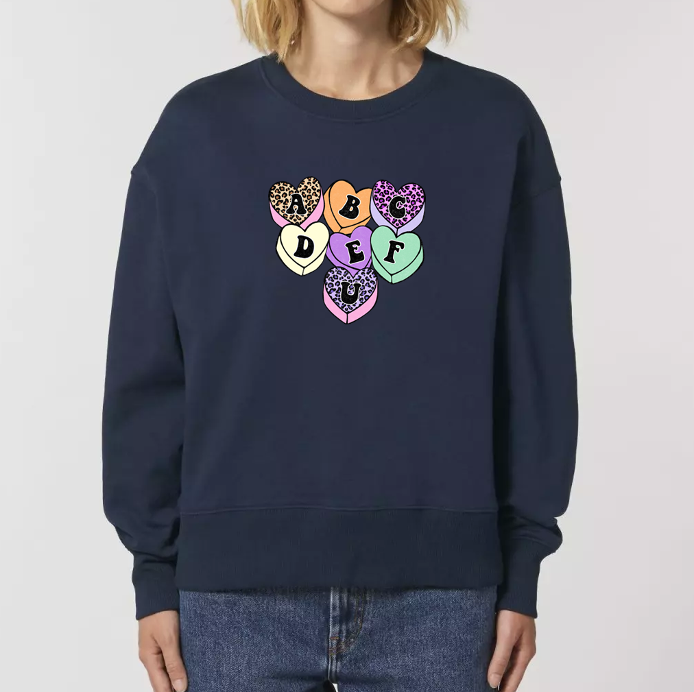 Sweatshirt oversize ABC