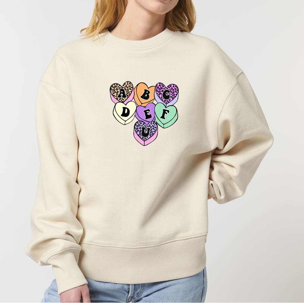 Sweatshirt oversize ABC