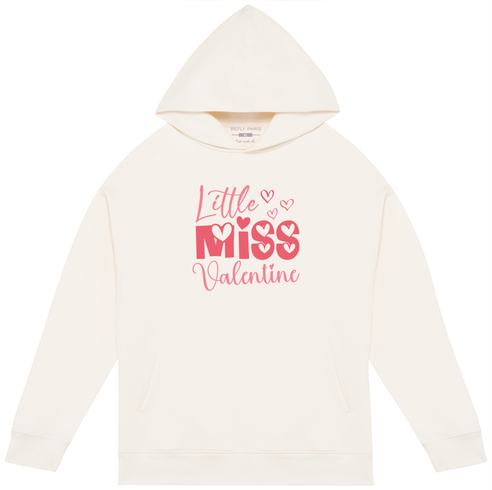 Sweat à capuche oversize Little Miss V