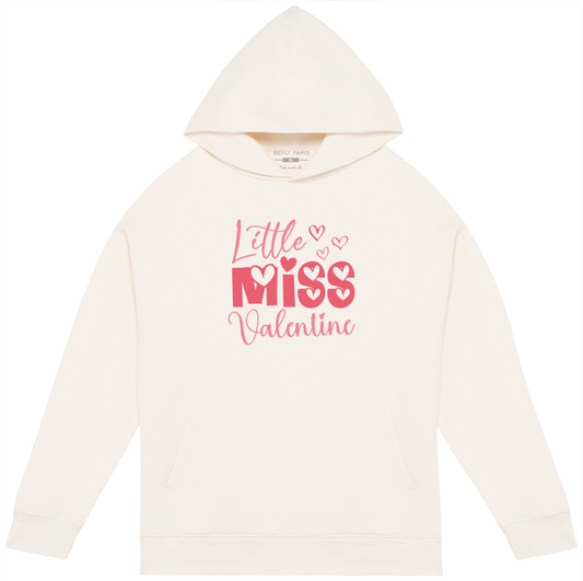 Sweat à capuche oversize Little Miss V