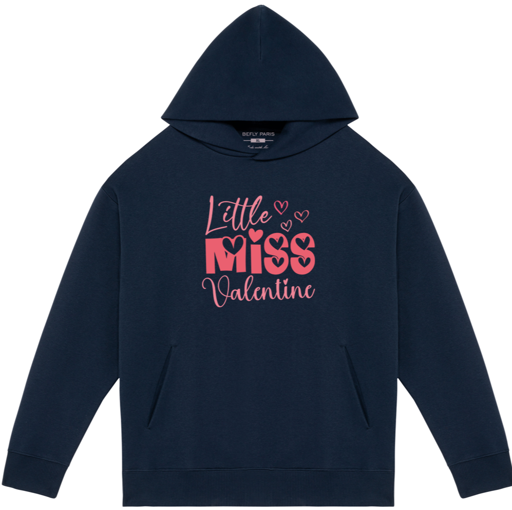 Sweat à capuche oversize Little Miss V